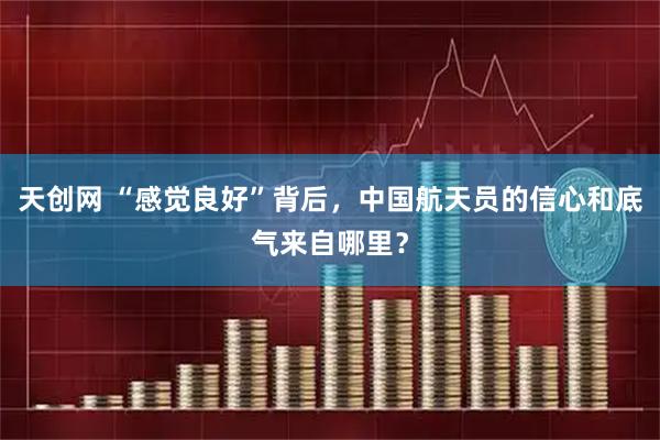 天创网 “感觉良好”背后，中国航天员的信心和底气来自哪里？
