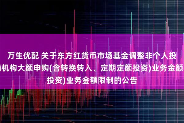 万生优配 关于东方红货币市场基金调整非个人投资者在代销机构大额申购(含转换转入、定期定额投资)业务金额限制的公告